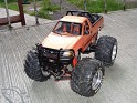1:18 - Ertl - Ford - F150 Regular XLT Cab "Monster Truck" - 1997 - Naranja - Personalizado - This model is a hand made with almost 10 years - 0